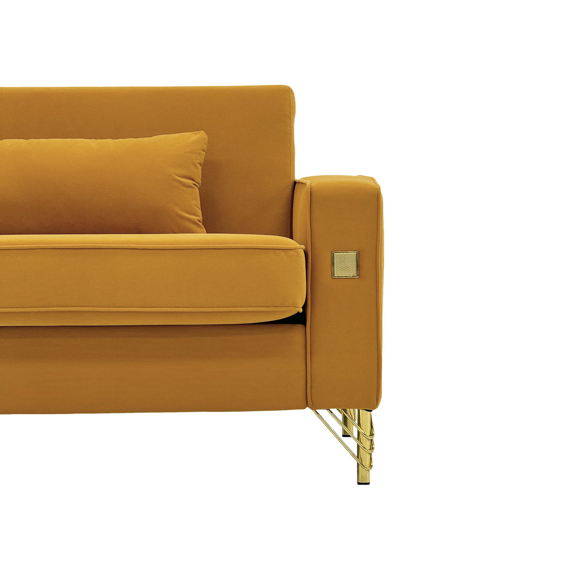 2 Pieces Sofa Sofa Set With Removable Cushions For Home Apartment
