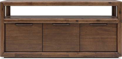 Sol - 64" Media Console - Brown Spice