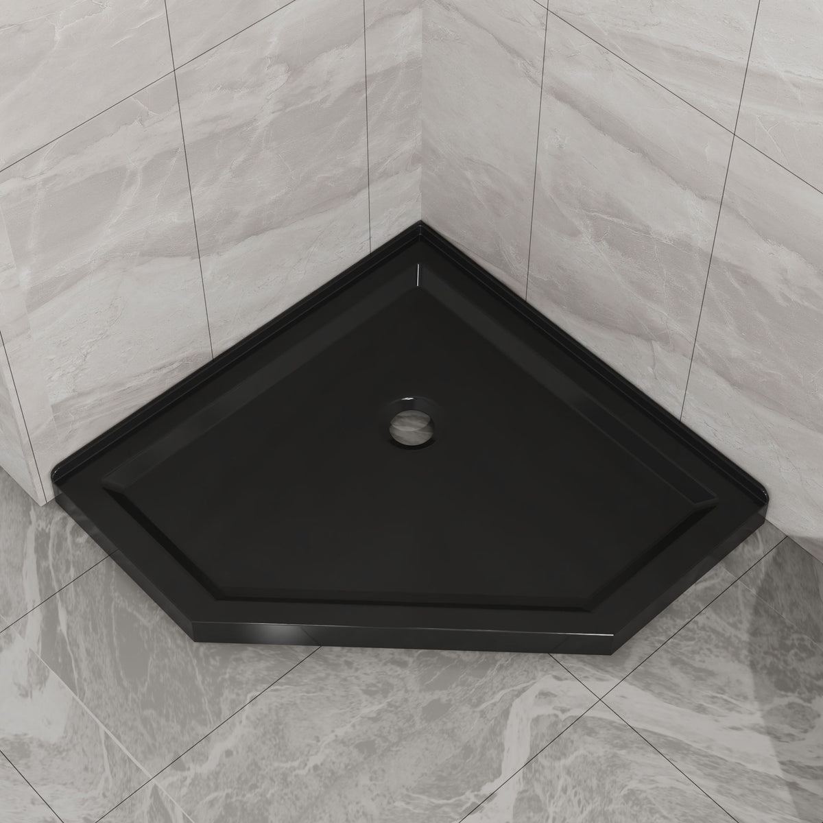 Goodyo - Neo-Angle Shower Base - Black