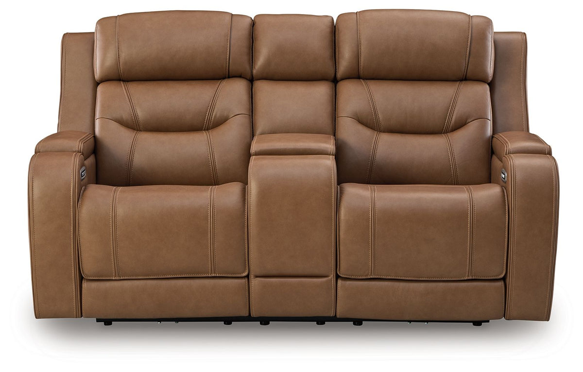Knightington - Power Reclining Loveseat With Audio Seating
