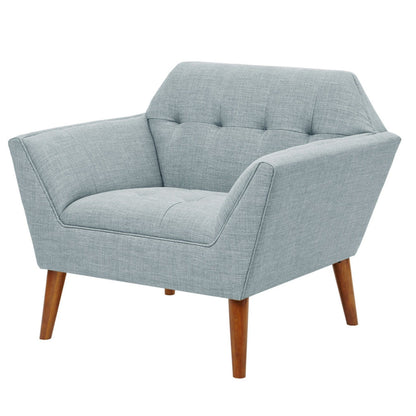 Modern Lounge Chair With Button Tufting