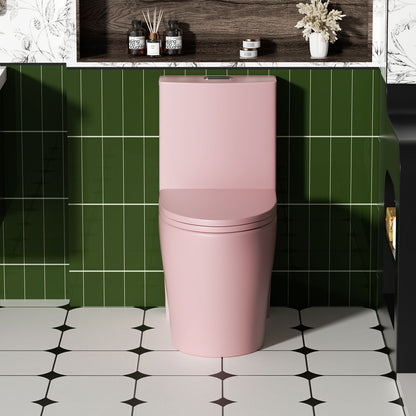1 Piece Toilet With Tornado Flush, Dual Flush, And ADA Height Comfort Chair