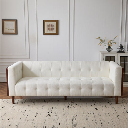 Contemporary 3 Seater Sofa With Tufted Design