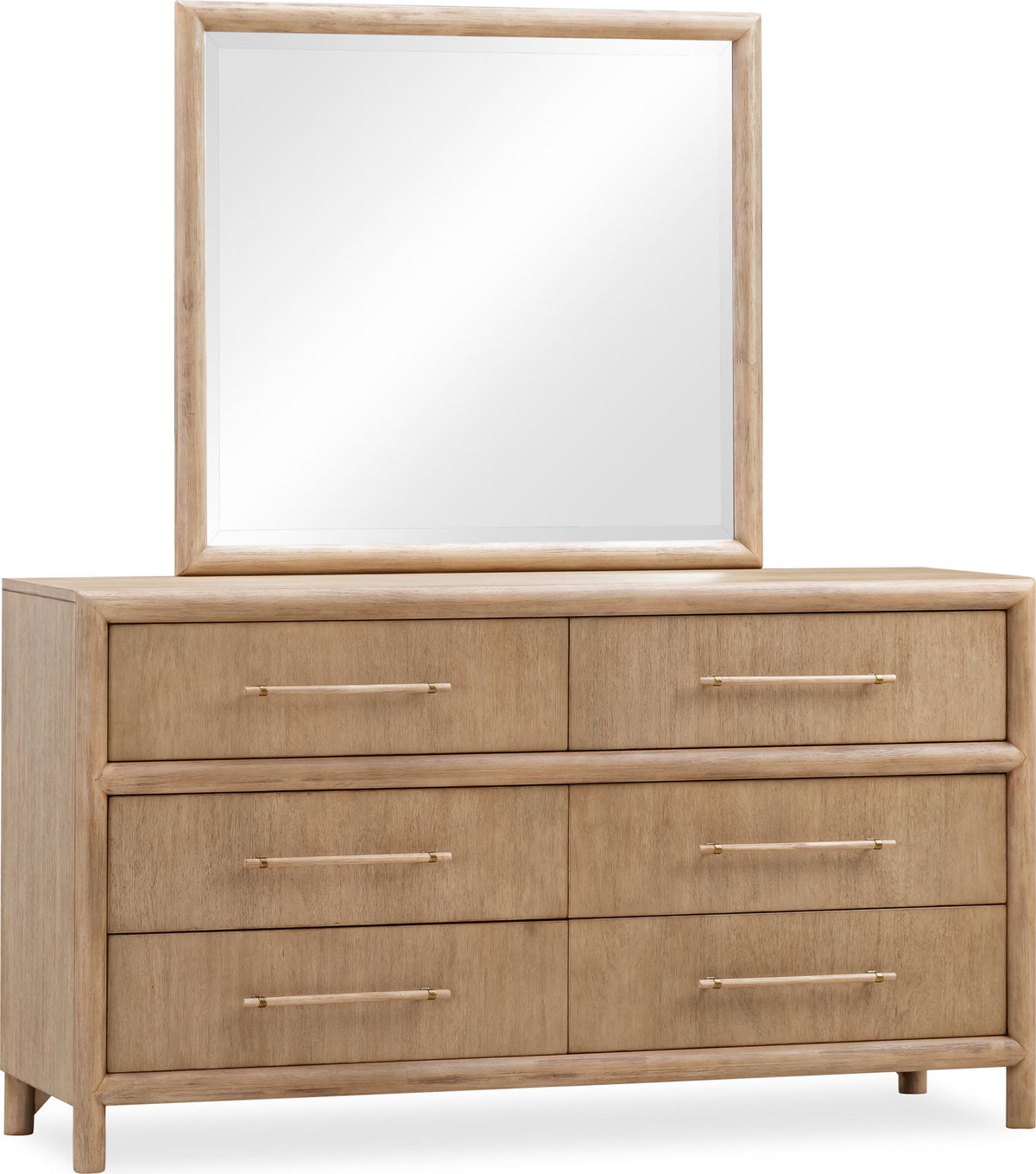 Dorsey - Solid Wood And Glass Mirror