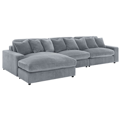 Cassidy - Upholstered Sectional Sofa With Reversible Cushions