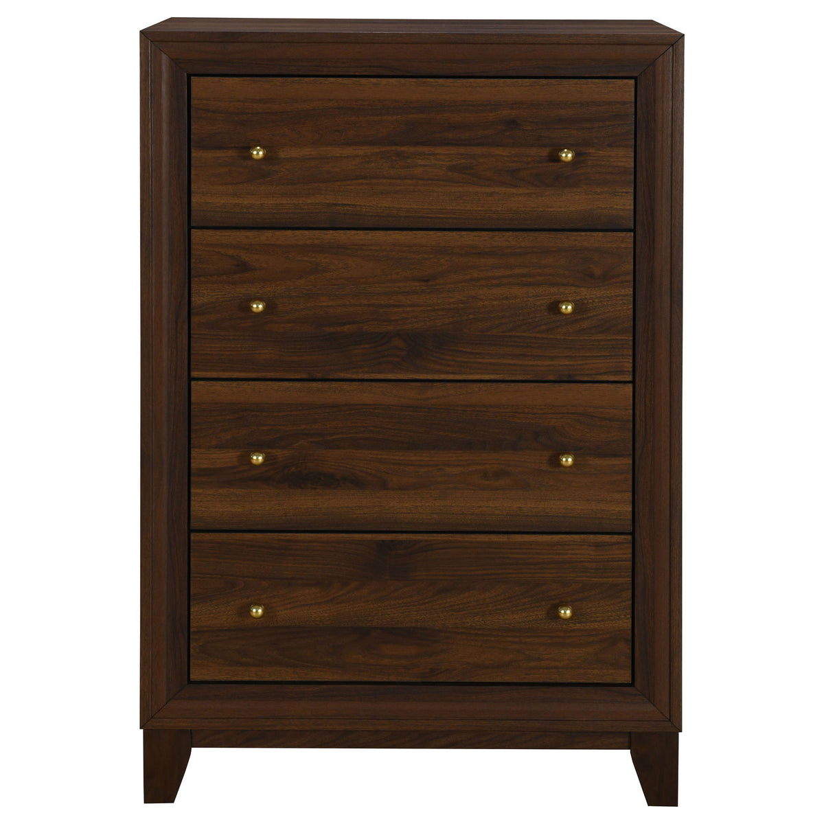 Anza - 4 Drawer Chest Storage Solution - Walnut
