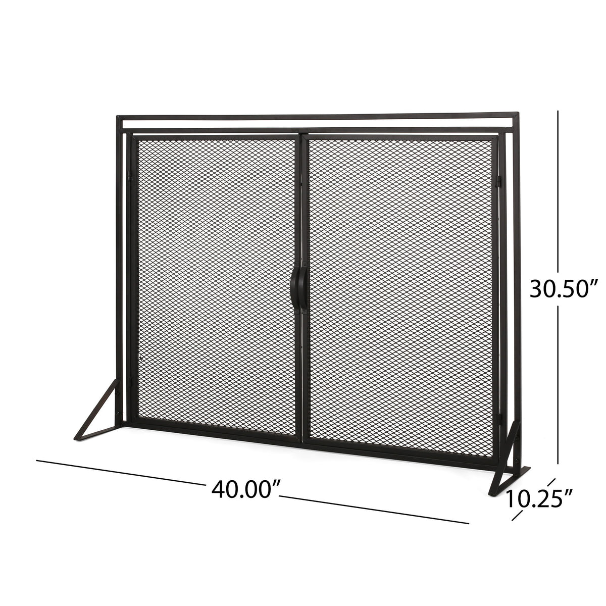 Samantha - Iron Fireplace Screen 2 Door Design