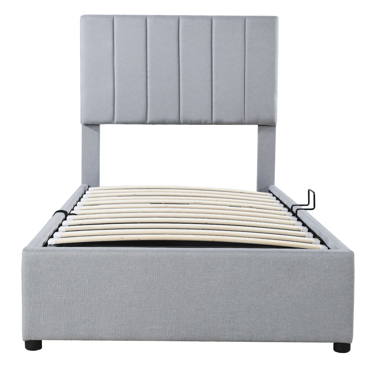 Upholstered Platform Bed With A Hydraulic Storage System