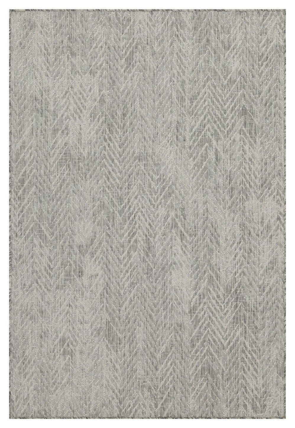 Sunshine - 5'3" X 7'3" Indoor, Outdoor Area Rug - Silver