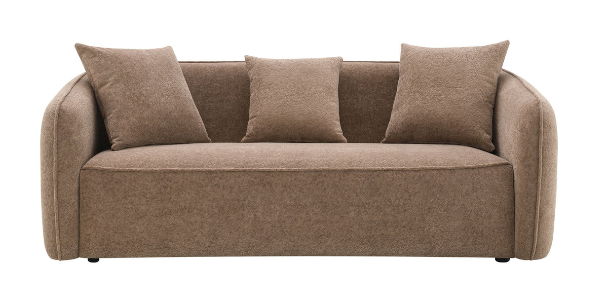 Keith - Sofa With 3 Matching Color Toss Pillows