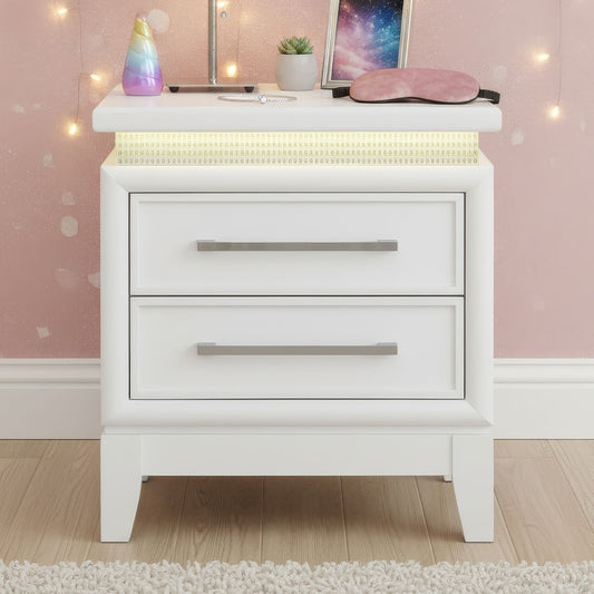 Reflections - Nightstand With Charging Station