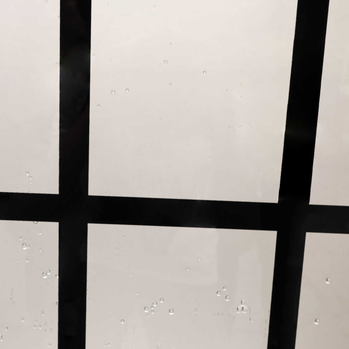 Frameless Fixed Shower Door, Open Entry Design