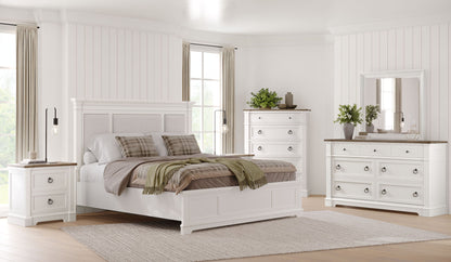 Kingston - Complete Panel Bed With Upholstered Headboard