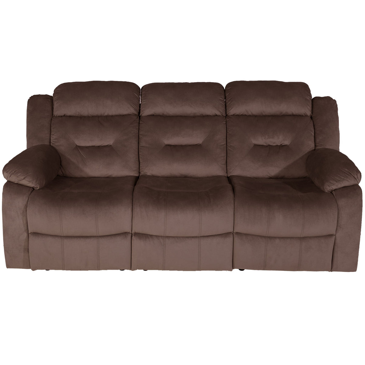 Contemporary Living Room Set With Pillow Arms And Headrest Support