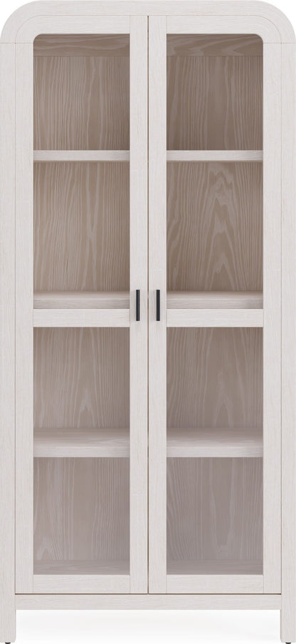 Drake - Glass Door Wooden Bookcase - Sugar