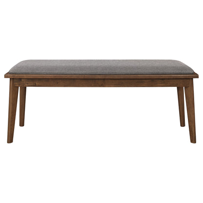 Upholstered Dining Bench - Brown