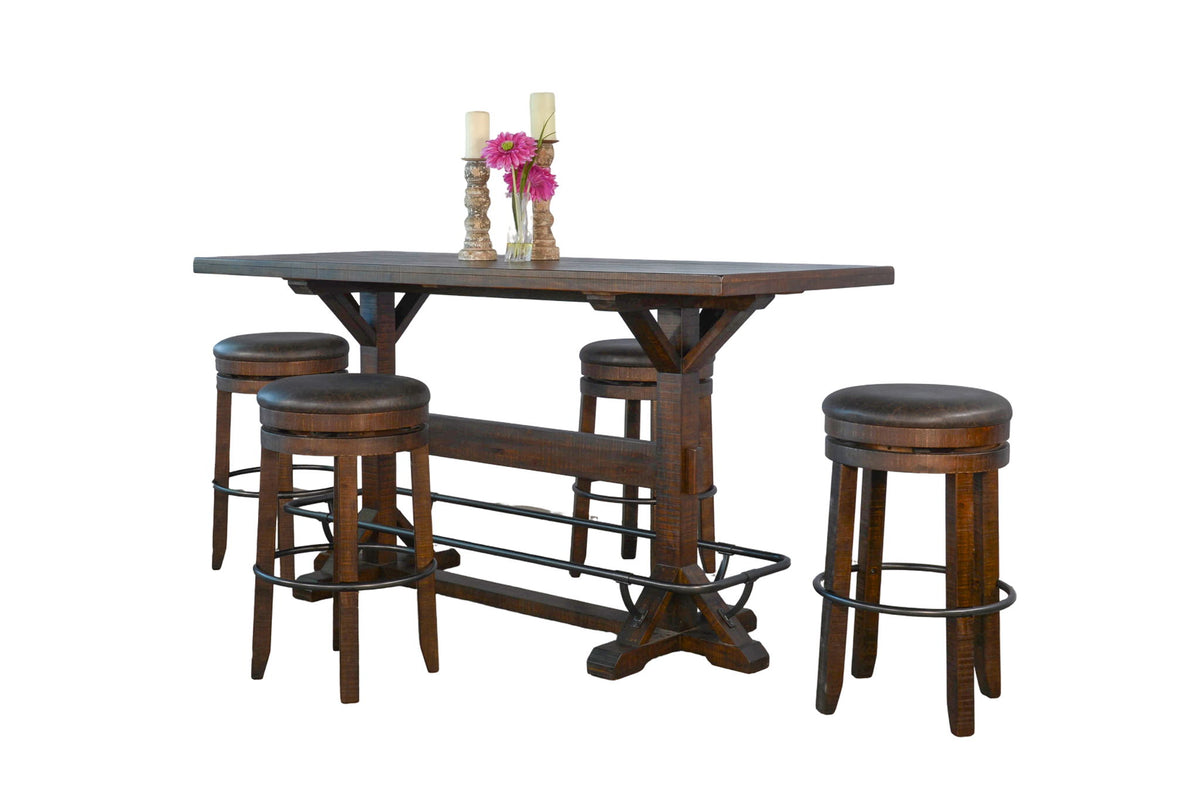 Homestead - Rectangular Pub Table - Tobacco Leaf