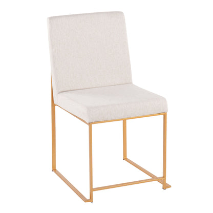 Fuji - Contemporary Stylish Frame, High Back Dining Chair (Set of 2)