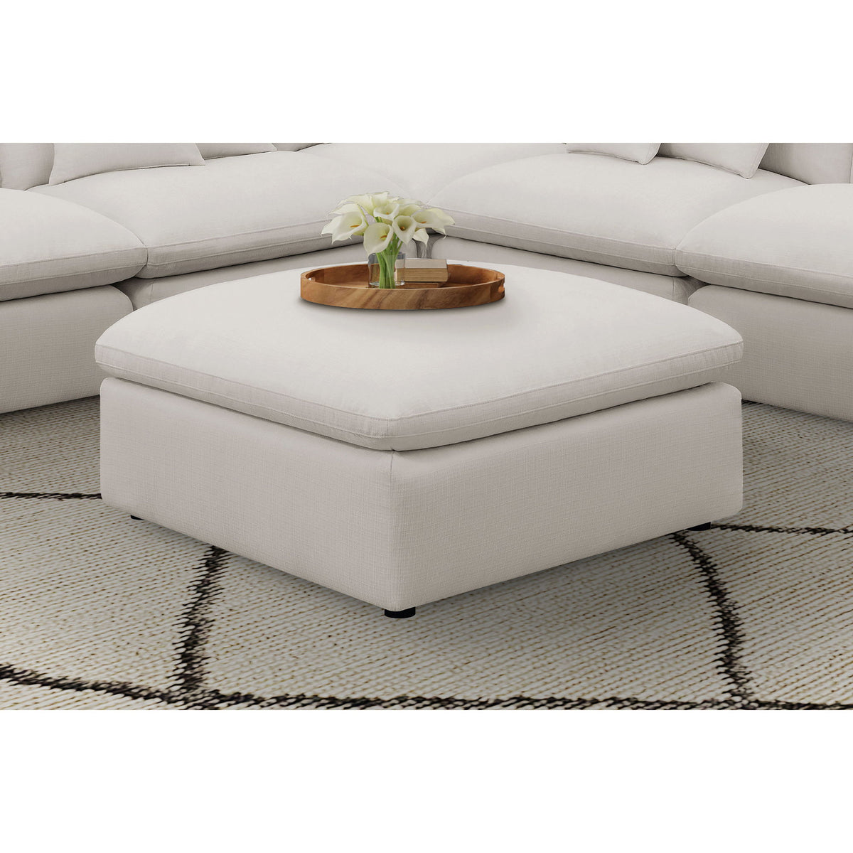 Hobson - Square Upholstered Comfort - Ivory