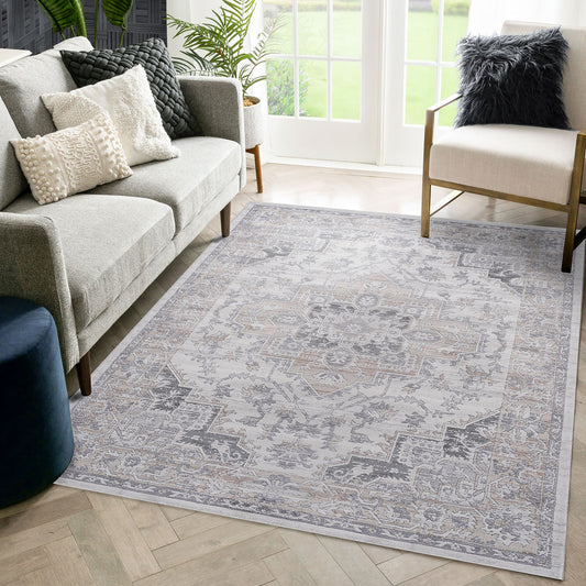Marfi - 6' X 9' Oriental Area Rug - Ivory