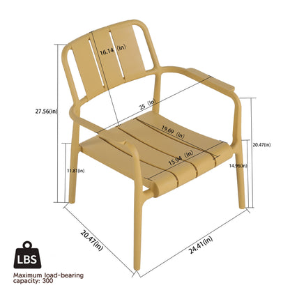 3 Piece Indoor / Outdoor Leisure Table And Chair Set