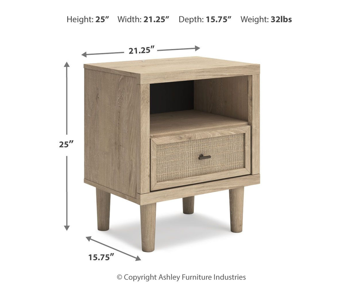 Cielden - One Drawer Night Stand - Two-Tone