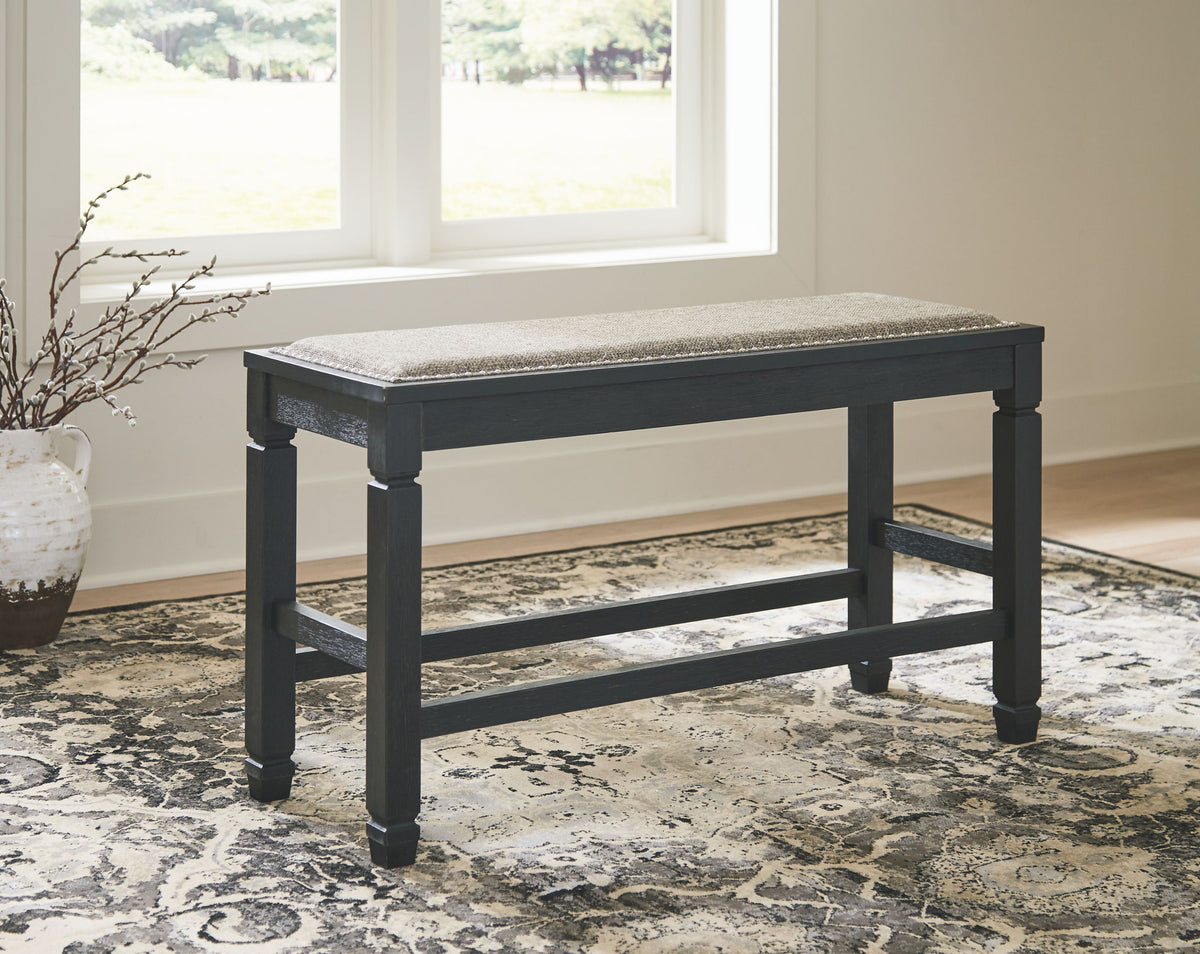 Tyler Creek - DBL Counter UPH Bench  - Antique Black