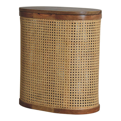 Larissa - Lid Up, Storage Stool - Oak