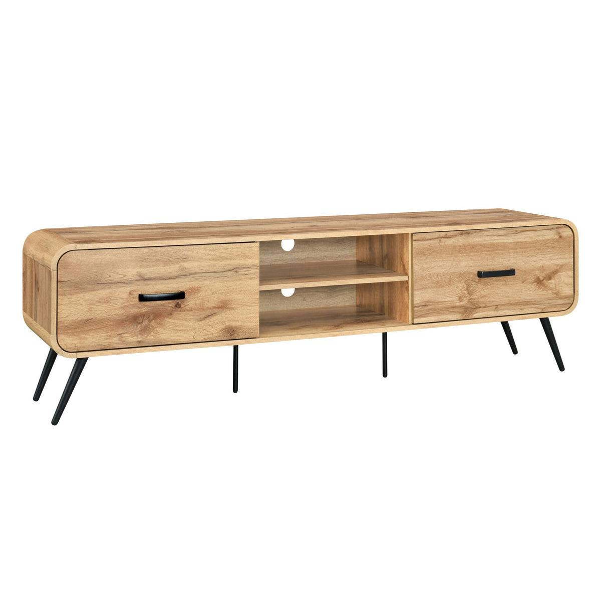 Rowan - 71" Low Profile TV Console - Natural