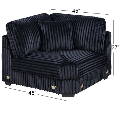 Corner Wedge Chair With Pillow, Living Room Furniture