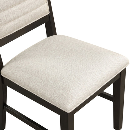 Plateau - Side Chair (Set of 2) - Rustic Espresso / Beige