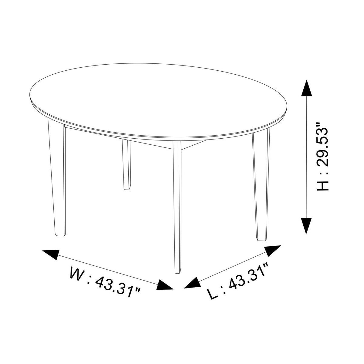 Lara - Dining Table (Walnut) - Brown