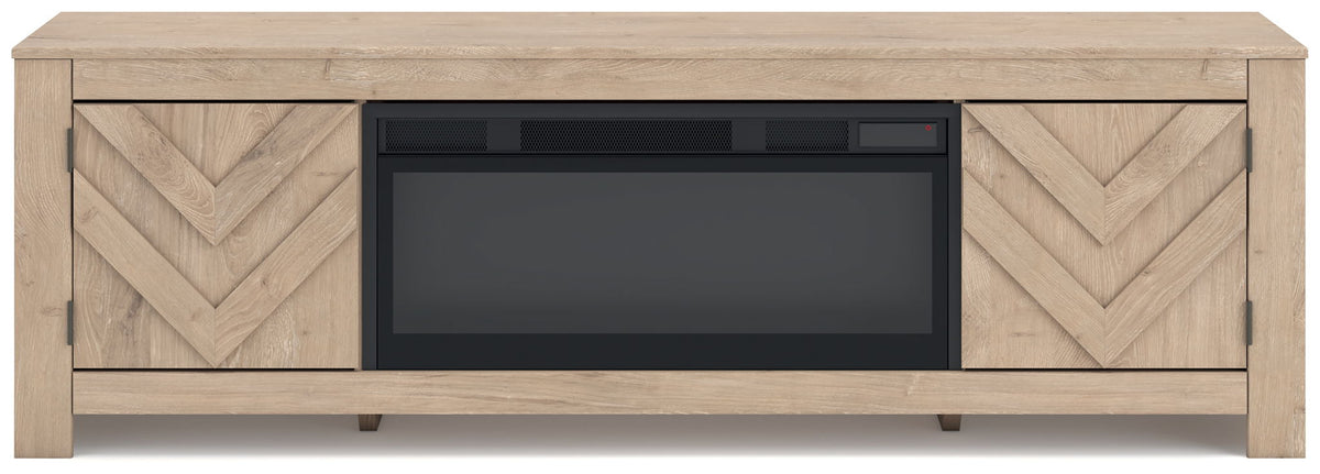 Cayboni - LG TV Stand With Fireplace Option