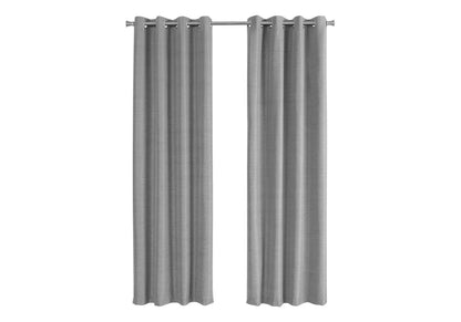2 Pieces Set, Curtain Panel, Room Darkening, Grommet, Contemporary & Modern