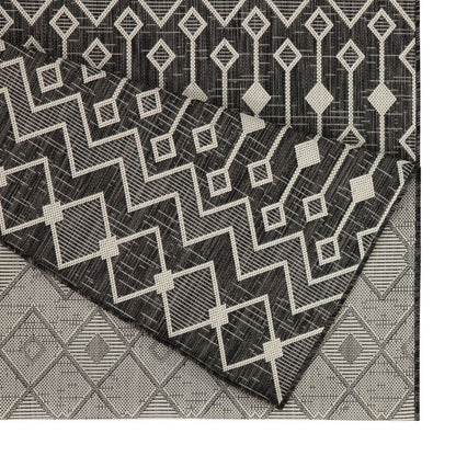 Sunshine - 5'3" X 7'3" Indoor, Outdoor Area Rug - Anthracite