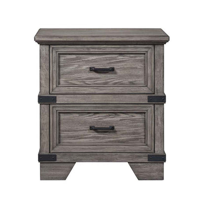 Forge - Nightstand - Brushed Steel