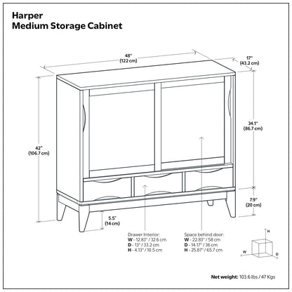 Harper - Storage Cabinet - Black