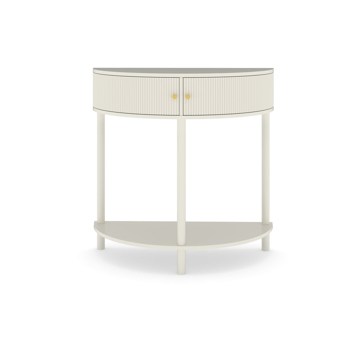 Demi Lune - Console Table With 2 Storage Drawers