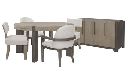 Anderson Park - Round Dining Table Set With Klismos Chairs