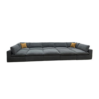 Custom Configuration Modular Sectional & Toss Pillows