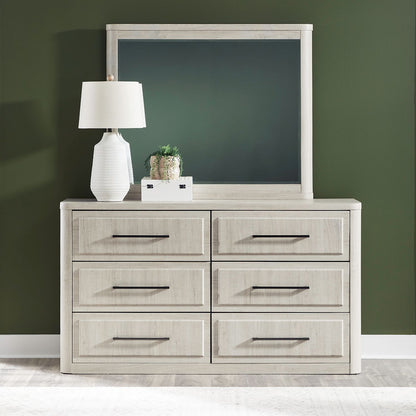 Modern Play - Dresser & Mirror - Natural White