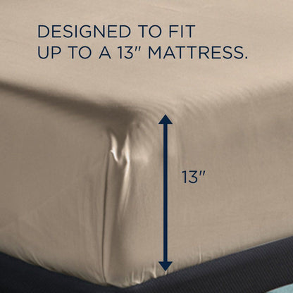 Linens - Tempur Classic Cotton Sheet Set - Sandstone
