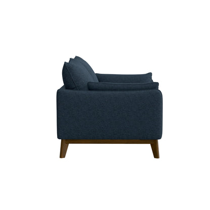 Loveseat With Flared Legs - Blue