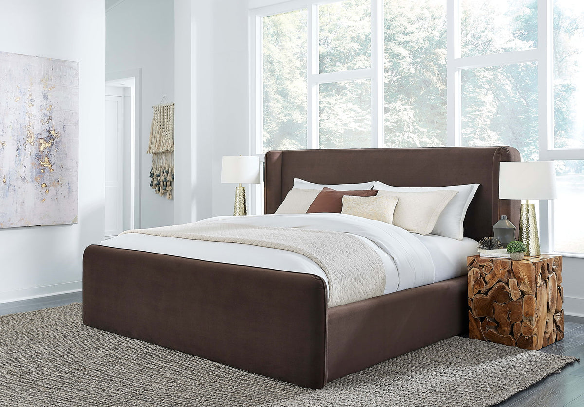 Formosa Bacall - Velvet Upholstered Wingback Platform Bed (2026)