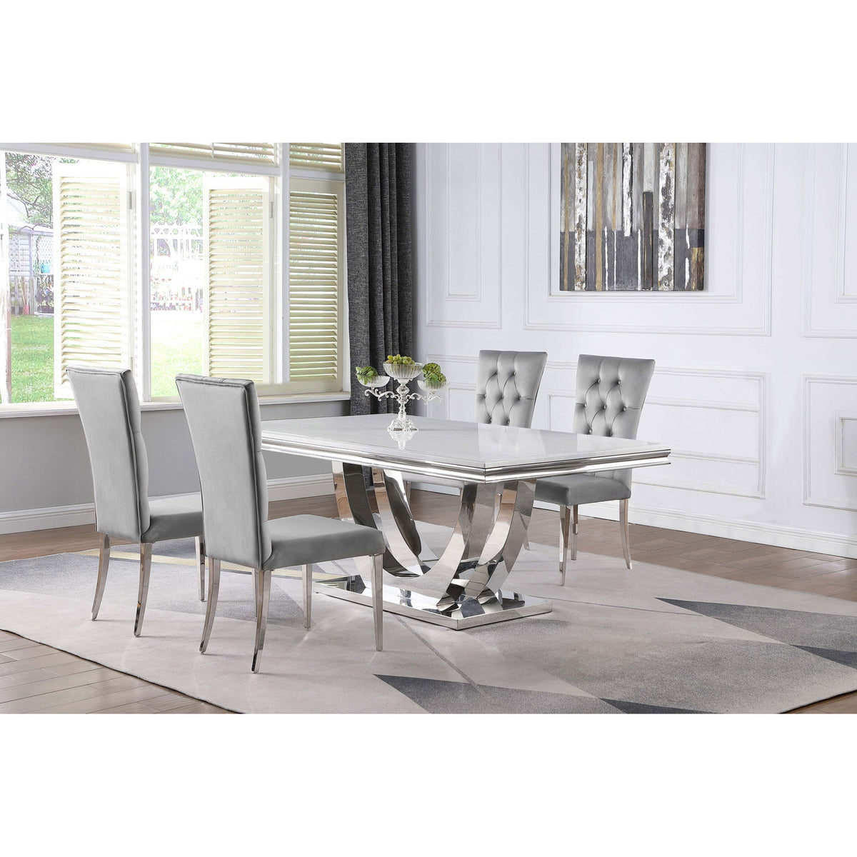 Allessandra - Rectangular Dining Set With Chairs