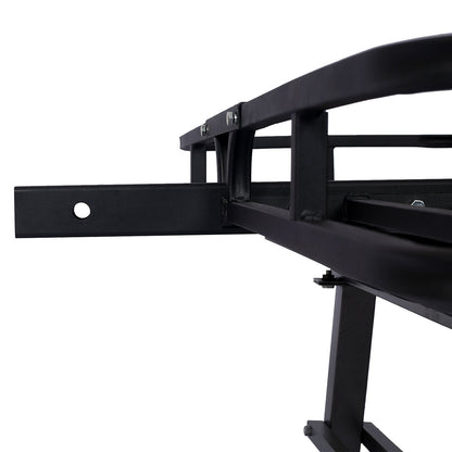 Heavy Duty Steel Hitch Mount Cargo Carrier Rack For SUV, Truck, Car With 2" Receiver - Black