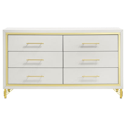 Chesney - 6 Drawer Bedroom Dresser - White