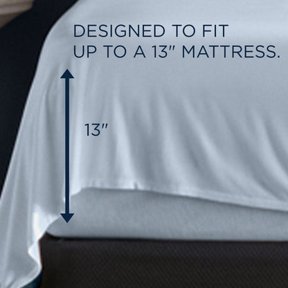Linens - Tempur Rayon from Bamboo Sheet Set - Sleepy Blue