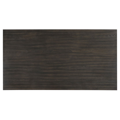 Plateau - 78" Rectangle Dining Table - Top & Base - Rustic Espresso