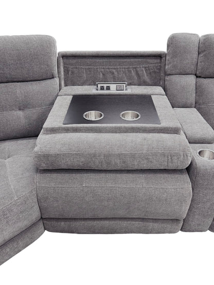 Richland - Modular Power Reclining Sectional With Power Adjustable Headrests